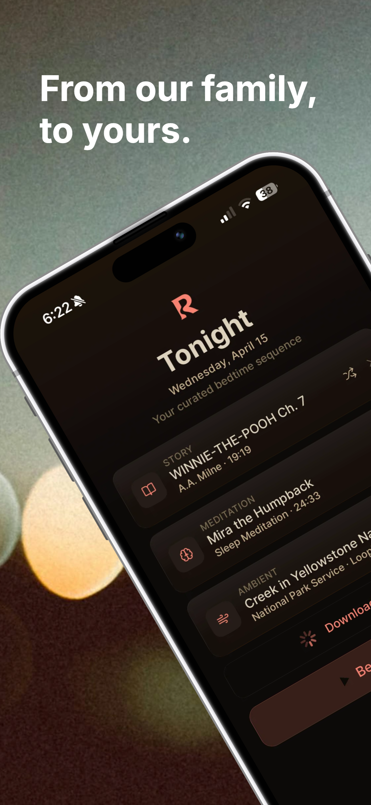River Sleep — bedtime made simple for families